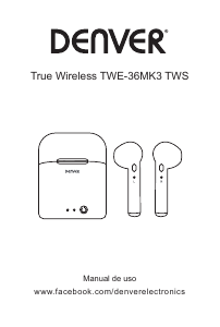 Manual de uso Denver TWE-36MK3 Auriculares