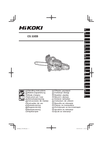 Návod Hikoki CS 33EB Reťazová píla