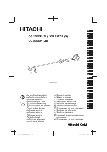 Instrukcja Hitachi CG 23ECP (S) Podkaszarka do trawy
