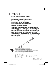 Manuale Hitachi CG 24EBDP(SL) Tagliabordi