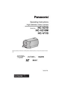 Bruksanvisning Panasonic HC-V110GW Videokamera