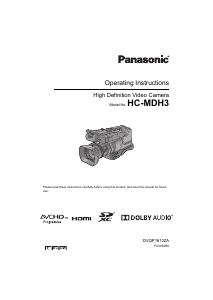Bruksanvisning Panasonic HC-MDH3E Videokamera