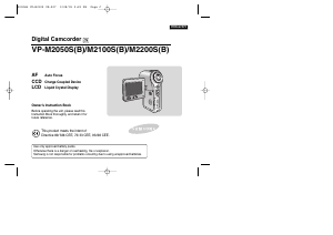 Manual Samsung VP-M2050S Camcorder