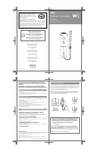 Bruksanvisning Nintendo Wii Remote Spelkontroll