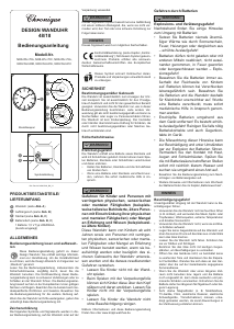 Bedienungsanleitung Chronique NO8-WU-72A Uhr