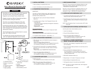 Handleiding Barska AX11898 Kluis