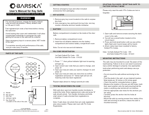 Handleiding Barska AX12658 Kluis