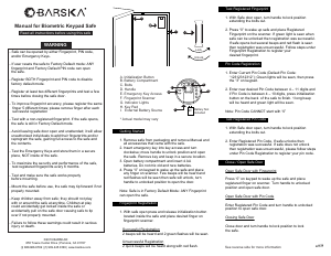 Handleiding Barska AX12752 Kluis