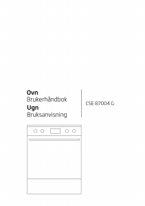 Bruksanvisning BEKO CSE 87004 GW Spis