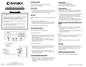 Handleiding Barska AX13350 Kluis