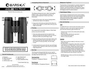 Bruksanvisning Barska AB12290 Kikare