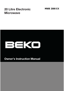 Mode d’emploi BEKO MWB 2000 EX Micro-onde