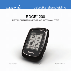 Handleiding Garmin Edge 200 Fietscomputer