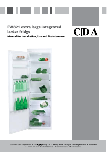 Handleiding CDA FW821 Koelkast