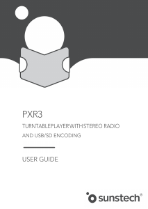 Manual de uso Sunstech PXR3 Giradiscos