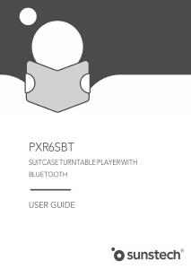 Manual de uso Sunstech PXR6SBT Giradiscos