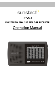 Manual Sunstech RPSM1 Rádio