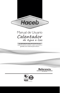 Manual de uso Haceb Assento CPG-8TN GN DISP BL Caldera de gas