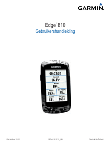 Handleiding Garmin Edge 810 Fietscomputer