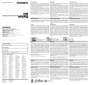 Handleiding Shimano Bantam 50 Vismolen