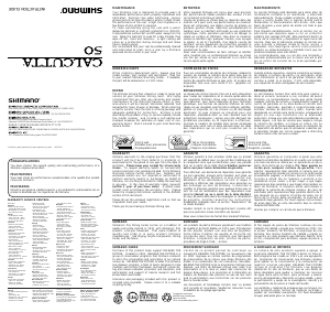 Handleiding Shimano Calcutta 50 Vismolen