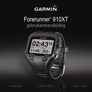 Bedienungsanleitung Garmin Forerunner 910XT Sportuhr