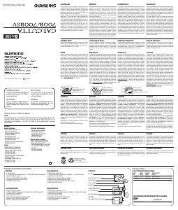 Manual Shimano Calcutta 700B Carreto pesca