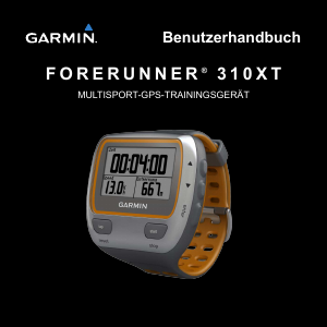 Bedienungsanleitung Garmin Forerunner 310XT Sportuhr
