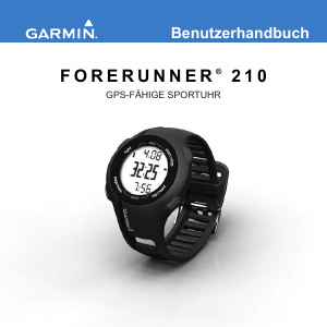 Bedienungsanleitung Garmin Forerunner 210 Sportuhr