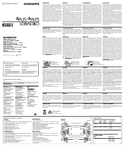 Mode d’emploi Shimano Chronarch 50Mg Moulinet de pêche