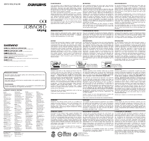 Handleiding Shimano Chronarch 100A Vismolen