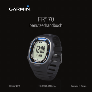 Bedienungsanleitung Garmin FR70 Sportuhr