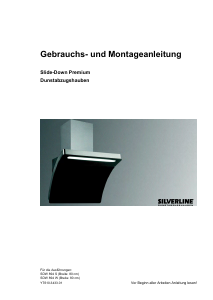 Bedienungsanleitung Silverline SDW 894 S Slide-Down Premium Dunstabzugshaube