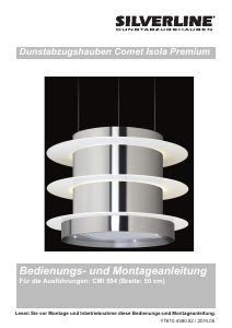 Bedienungsanleitung Silverline CMI 594 W Comet Isola Premium Dunstabzugshaube