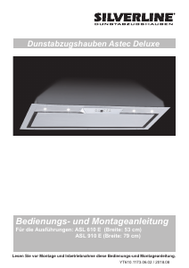 Bedienungsanleitung Silverline ASL 910 E Astec Deluxe Dunstabzugshaube