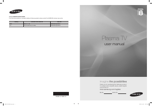 Bruksanvisning Samsung PS58B850Y1W Plasma TV