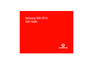 Bruksanvisning Samsung SGH-ZV10 (Vodafone) Mobiltelefon