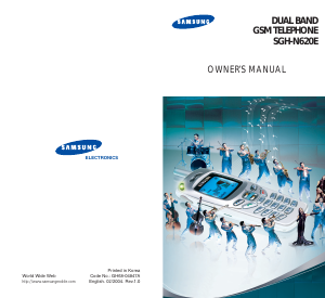 Bruksanvisning Samsung SGH-N620E Mobiltelefon