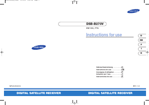 Handleiding Samsung DSB-B270V Digitale ontvanger