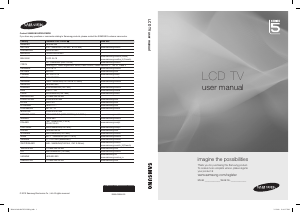 Manual Samsung LE37C550J1W Televisor LCD