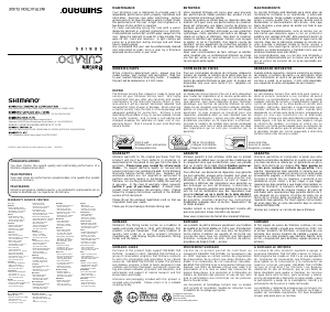 Mode d’emploi Shimano Curado 200B Moulinet de pêche