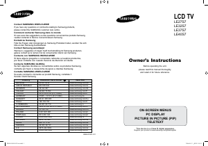 Bedienungsanleitung Samsung LE37S71B LCD fernseher