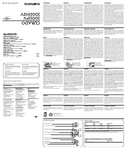 Manual de uso Shimano Curado 200DPV Carrete de pesca