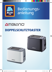 Bedienungsanleitung Ambiano GT-Tds-e-01 Toaster