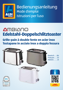 Manuale Ambiano GT-Tds-eds-06 Tostapane