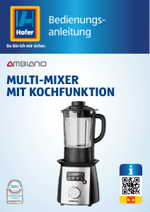 Bedienungsanleitung Ambiano GT-MM-01 Standmixer