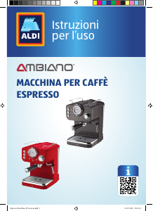 Manuale Ambiano GT-EM-01 Macchina per espresso