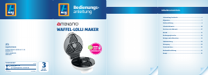 Bedienungsanleitung Ambiano GT-WLM-01 Waffeleisen