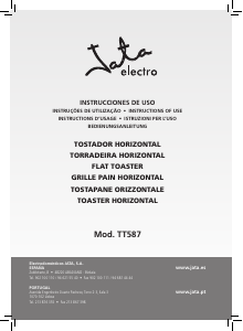 Manual Jata TT587 Torradeira