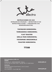 Manual de uso Jata TT588 Tostador